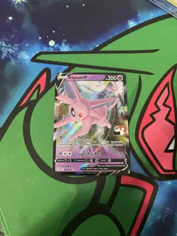 Espeon V Pokemon Prize Pack Series 1 Promo Pokemon Card NM/LP Play Stamp - Image 1