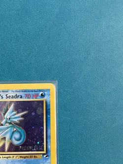 Misty’s Seadra Prerelease 9/132 Gym Heroes Holo Rare Pokemon Card WOTC - NM - Image 3
