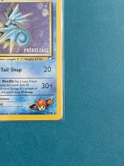Misty’s Seadra Prerelease 9/132 Gym Heroes Holo Rare Pokemon Card WOTC - NM - Image 4