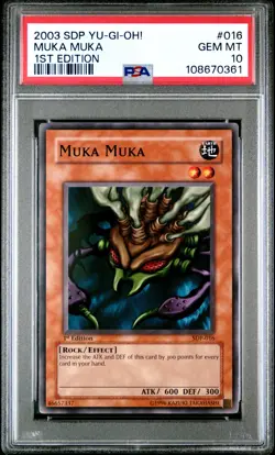 Muka Muka Yugioh 2003 SDP-016 Common 1st Edition PSA 10 - Image 1