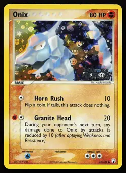 Onix 69/109 Common Reverse Holo Stamped Team Rocket Returns Pokemon Card - Image 1