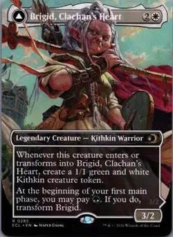 Brigid, Clachan's Heart // Brigid, Doun's Mind 285/-- Lorwyn Eclipsed Rare - Image 1