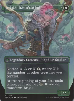 Brigid, Clachan's Heart // Brigid, Doun's Mind 285/-- Lorwyn Eclipsed Rare - Image 2