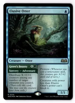 Elusive Otter 225 Wilds of Eldraine Foil NM - Image 1
