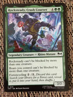 Rocksteady, Crash Courser C Teenage Mutant Ninja Turtles 131 NM - Image 1