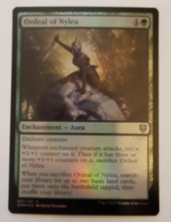 1x Ordeal of Nylea FOIL Commander Legends MTG Magic the Gathering NM - Image 1