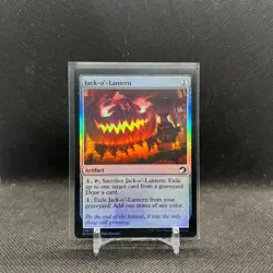 2021 MTG Innistrad: Midnight Hunt JACK-O'-LANTERN 254/277 C Foil M/NM - Image 1