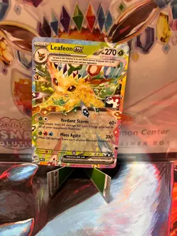 Pokemon Leafeon ex #006/131 English Prismatic Evolutions Play! Stamped Pokemon - Image 1