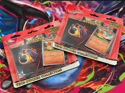 Pokemon TCG Ascended Heroes Charmander Tech Sticker Triple Blister - Image 1