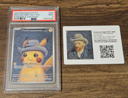 Pokemon Pikachu with Grey Felt Hat Van Gogh 085 SVP Promo PSA 9 English 2023 - Image 1