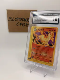 2002 Rapidash Black Star Promos Pokemon Center NY CGC 10 Gem Mint - Image 2