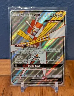 Pokemon Kartana GX Ultra Beast Full Art Ultra Rare Holo SM-Crimson 106/111 - Image 1