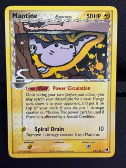 Pokemon Ex Dragon Frontiers Mantine Rare (20/101) NM - Image 1