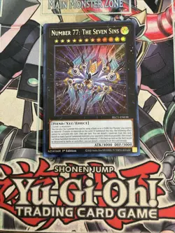 Number 77: The Seven Sins Ultra Rare Silver BLC1-EN038 Yugioh - Image 1