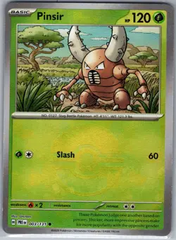 Pinsir (Poke Ball) 003/131 SV: Prismatic Evolutions - Pokemon Card - NM - Image 1