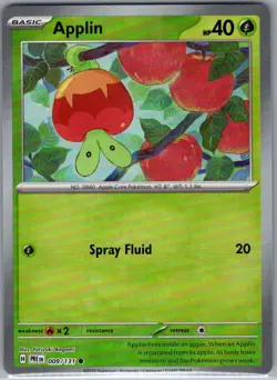 Applin (Master Ball) 009/131 SV: Prismatic Evolutions - Pokemon Card - NM - Image 1