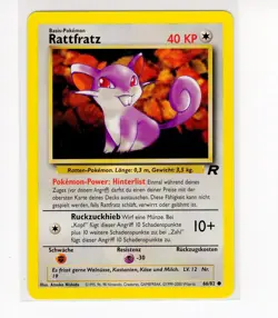 ~DE~ GERMAN Rattfratz 66 Team Rocket Rattata Pokemon Card (g3) - Image 1