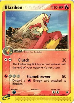 Pokemon TCG Blaziken 15/109 Rare Normal Ruby and Sapphire DMG - Image 1
