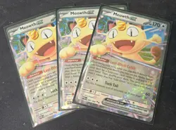 Pokemon Card lot : Meowth ex - 062/088 - ME03: Perfect Order (POR) : x3 - Image 1