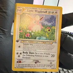 Pokemon Light Wigglytuff Neo Destiny 54/105 1st Edition Uncommon 80 HP - Image 1