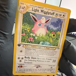 Pokemon Light Wigglytuff Neo Destiny 54/105 1st Edition Uncommon 80 HP - Image 2