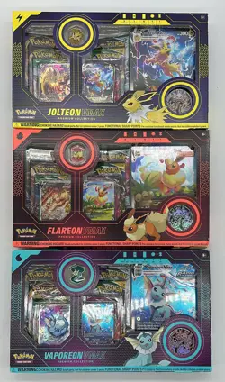 Pokemon TCG Eeveelution VMAX Box SET Flareon/Vaporeon/Jolteon SEALED LOT - Image 1