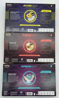 Pokemon TCG Eeveelution VMAX Box SET Flareon/Vaporeon/Jolteon SEALED LOT - Image 2