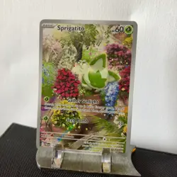 Pokemon TCG Sprigatito 196/193 Sv02 Paldea Evolved Illustration Rare Holo 2023 - Image 1