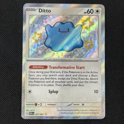 Ditto 201/091 - Paldean Fates Baby Shiny Holo Rare - Pokemon TCG Card - Image 1