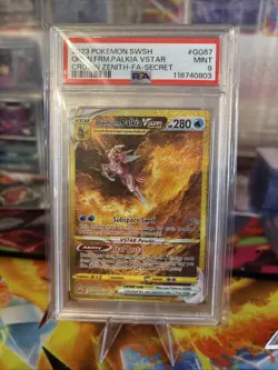 PSA 9 Origin Forme Palkia VSTAR #GG67 Pokemon Crown Zenith Galarian Gallery - Image 1