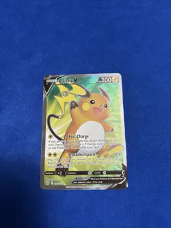 POKEMON TCG Raichu V (Full Art) 158/172 Swsh09: Brilliant Stars Holo - Image 1