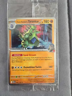 Team Rocket's Tyranitar Pokemon Center Stamped Promo SEALED - Pokemon TCG - Image 1