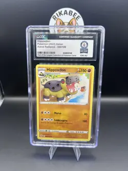 Pokemon TCG CGC Guinness World Record Hippowdon 080/189 Astral Radiance Italian - Image 1