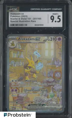 2023 Pokemon MEW EN Special Illustration Rare #201 Alakazam ex CGC 9.5 MINT+ - Image 1