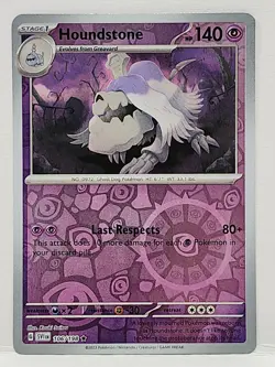 Pokemon TCG 2023 Scarlet & Violet Houndstone #106/198 Reverse Holo - Image 1