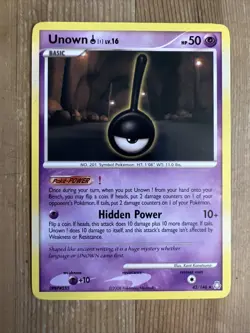 Pokemon TCG - Unown ! 42/146 Non-Holo Rare - 2008 D&P Legends Awakened - LP - Image 1