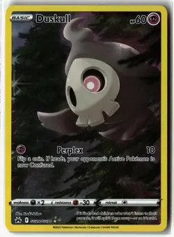 Duskull ⭐ GG28/GG70 Holo Crown Zenith Galarian Gallery Pokemon NM - Image 1