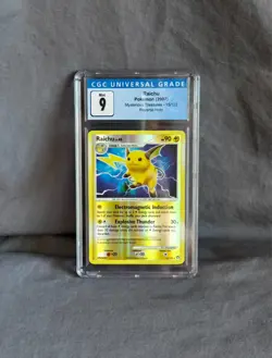 Pokemon Raichu Mysterious Treasures Holo Rare 15/123 CGC 9 2007 - Image 1