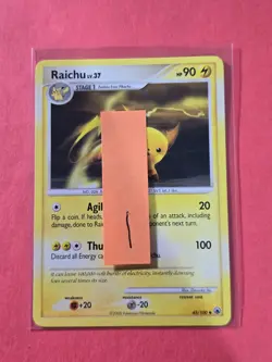 2008 Pokemon Diamond and Pearl Majestic Dawn #45 Raichu, UC, NF/H, cd1 - Image 3