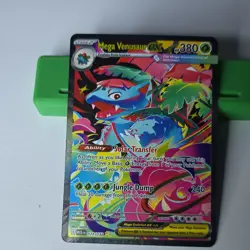 Pokemon Mega Venusaur EX 177/132 Me01: Mega Evolution Rare Full Art Holo - Image 1