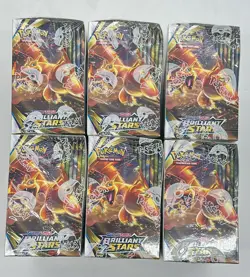 Lot of (6) Pokemon TCG Sword & Shield Brilliant Stars Booster Boxes SEALED NEW - Image 4