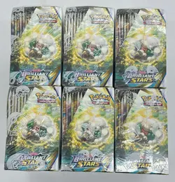 Lot of (6) Pokemon TCG Sword & Shield Brilliant Stars Booster Boxes SEALED NEW - Image 5