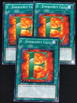 YUGIOH E EMERGENCY CALL LCGX-EN089 COMMON X3 (NM) - Image 1