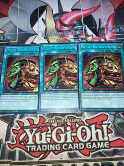 3x Pot Of Extravagance Secret Rare 1st Edition RA01-EN059 Yugioh Playset - Image 1
