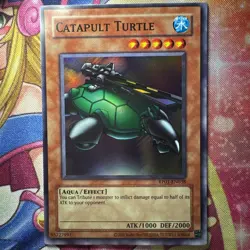 YuGiOh Catapult Turtle RP01-EN038 (2020 Reprint) Super Rare NM - Image 1