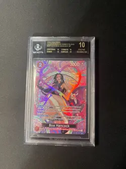 One Piece Boa Hancock SP Holo OP12-014 BGS 10 BLACK LABEL - Image 1