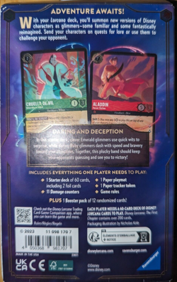 Disney Lorcana TCG The First Chapter Starter Deck Emerald Ruby |BRAND NEW SEALED - Image 2