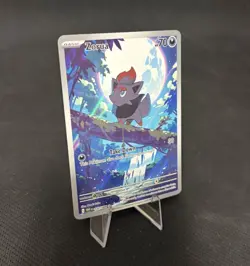 Pokemon TCG Zorua White Flare Illustration Rare Card 142/086 NM - Image 3