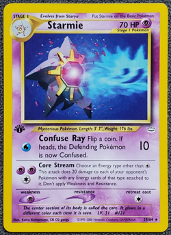 1st Edition Starmie - Neo Revelation - #25/66 - Rare Vintage Pokemon Card 2001 - Image 1