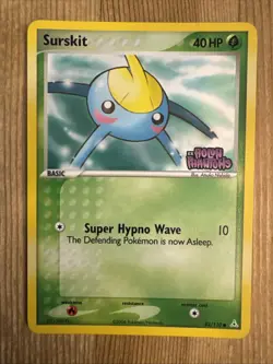 Surskit 82/110 Reverse Holo - ex Holon Phantoms Pokemon Card - LP/MP - Image 1